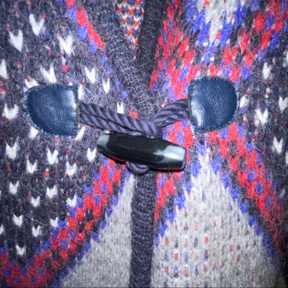 Tommy Hilfiger Sweater Coat Toggle Pockets Alpaca - Picture 4 of 12